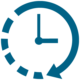 iconitos numeral azules Reloj